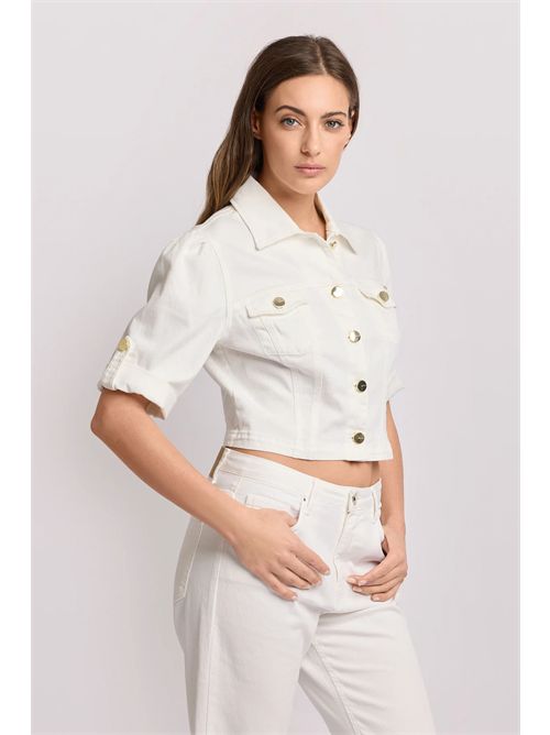 Giubbino corto con bottoni logati - Giubbotto Color BAKARI KOCCA | BAKARI/60725